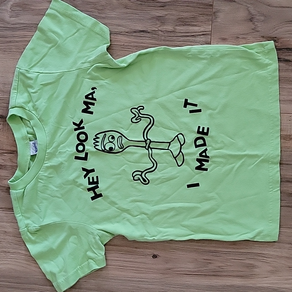 Kavio, neon green, 5t kids shirt.